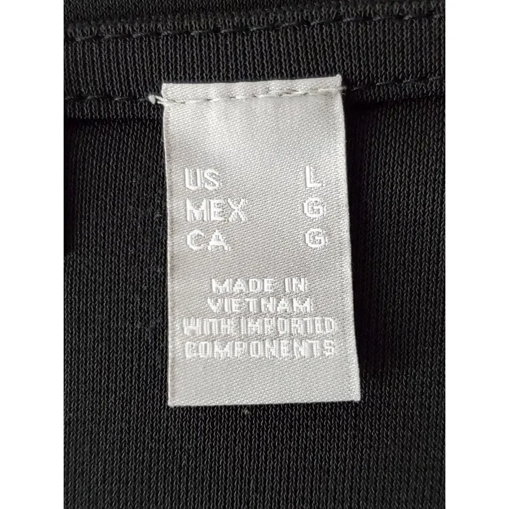 LIZ CLAIBORNE Women's Black Long Sleeve Blouse Sz L - Picture 8 of 10